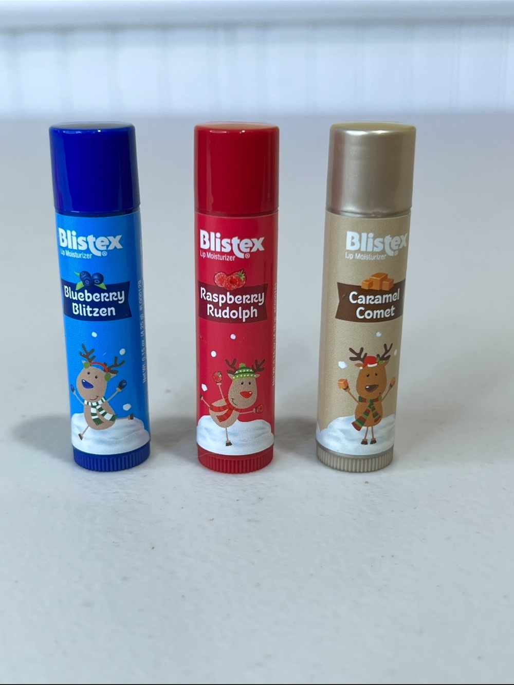 Blistex Lip Moisturizer Trio - Blueberry, Raspberry & Caramel